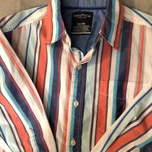 Boys Long Sleeve Nautica Button Down Shirt